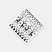 フォークモダンアートクリスマストインデア スタンダードカクテルナプキン (角)