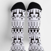 フォークモダンアートクリスマストインデア ソックス (上部)