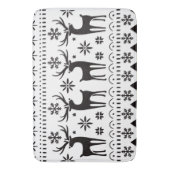 フォークモダンアートクリスマストインデア バスマット (正面縦)