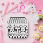 フォークモダンアートクリスマストインデア ペーパープレート (パーティー)