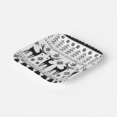 フォークモダンアートクリスマストインデア ペーパープレート (傾斜あり)