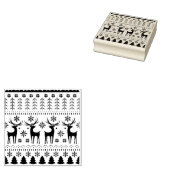 フォークモダンアートクリスマストインデア ラバースタンプ (押印)