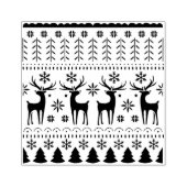 フォークモダンアートクリスマストインデア ラバースタンプ (インプリント)