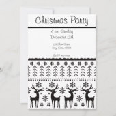 フォークモダンアートクリスマストインデア 招待状 (正面)