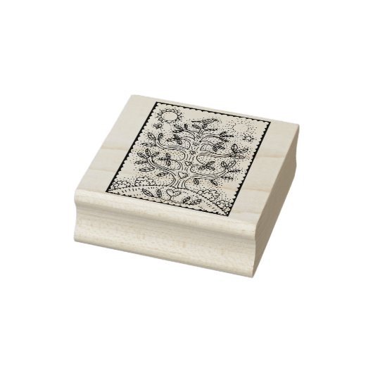 フォークライフゴム印のアートツリー ラバースタンプ (スタンプ)