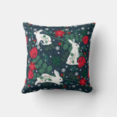 フォークラビットクリスマスホリデー クッション (裏面)