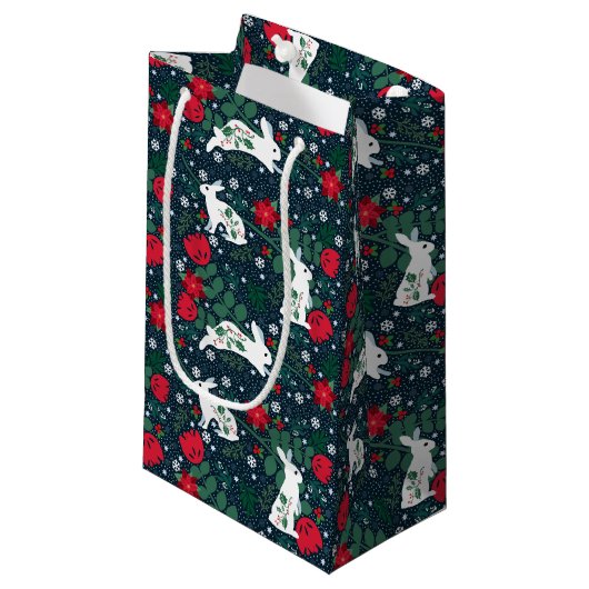 フォークラビットクリスマスホリデー スモールペーパーバッグ (正面アングル)