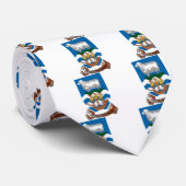 フォークランド島の紋章付き外衣 ネクタイ (ロール)