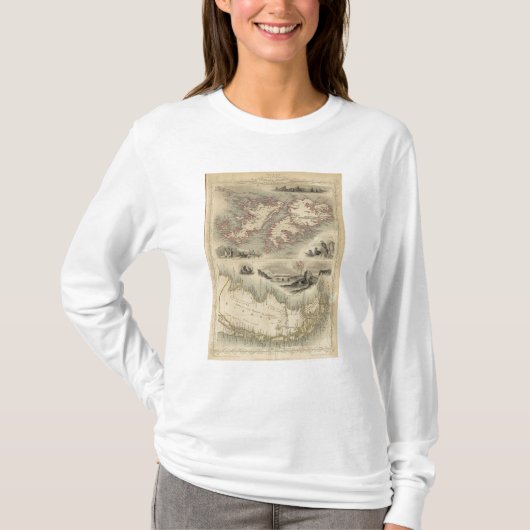 フォークランド諸国およびパタゴニア Tシャツ (正面)