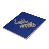 フォークランド諸国の地図のタイル タイル (側面)