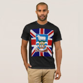 フォークランド諸国の高品質な旗 Tシャツ (正面フル)