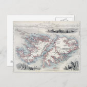 フォークランド諸島とパタゴニア，シリーズWから ポストカード (正面/裏面)