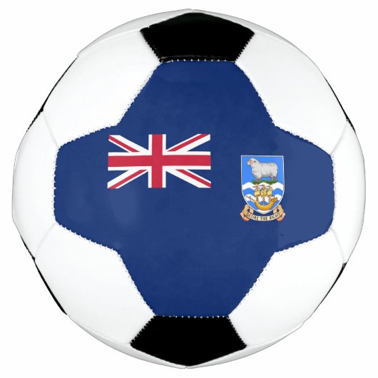 フォークランド諸島の旗 サッカーボール (正面)