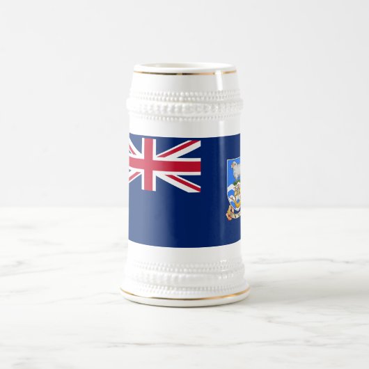 フォークランド諸島の旗 ビールジョッキ (中央)