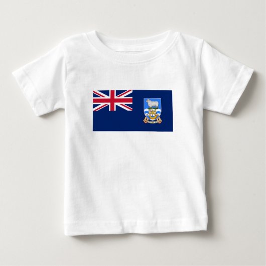 フォークランド諸島の旗 ベビーTシャツ (正面)