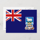 フォークランド諸島の旗 ポストカード (正面/裏面)