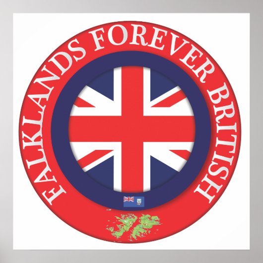 フォークランド諸島は永遠に英国領 ポスター (正面)