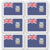 フォークランド諸島コレクションパック6の国旗 シール (正面)