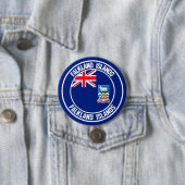 フォークランド諸島ラウンドエンブレム 缶バッジ (インサイチュ)