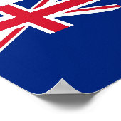 フォークランド諸島世界国旗 ポスター (角)