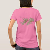 フォークランド諸島国旗と地図dk Tシャツ (裏面)