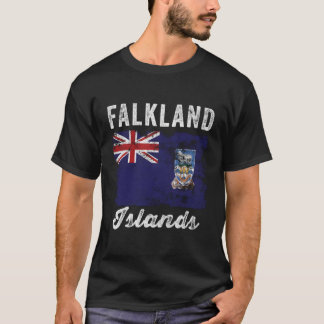 フォークランド諸島国旗動揺して – フォークランド（マルビナス）諸島 Tシャツ