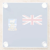 フォークランド諸島国旗 ガラスコースター (裏面)