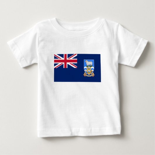 フォークランド諸島国旗 ベビーTシャツ (正面)