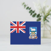 フォークランド諸島国旗 ポストカード (スタンド正面)