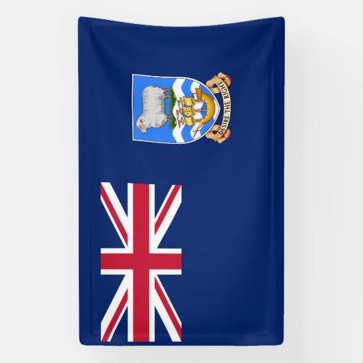 フォークランド諸島国旗 横断幕 (縦)