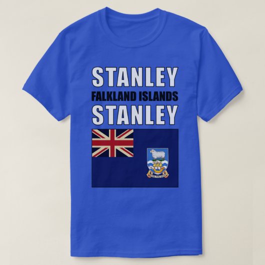 フォークランド諸島国旗 Tシャツ (デザイン正面)