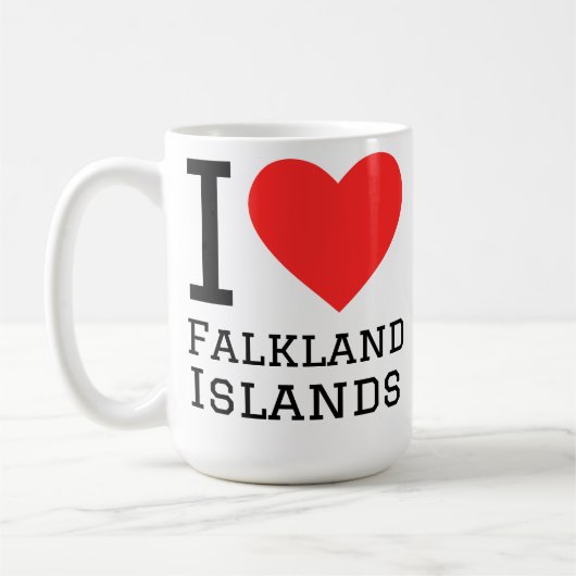 フォークランド諸島大好き コーヒーマグカップ (左)