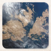 フォークランド諸島（マルビナス諸島） スクエアペーパーコースター (正面)