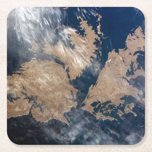 フォークランド諸島（マルビナス諸島） スクエアペーパーコースター (正面)