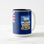 フォークランド（マルビナス）諸島国旗（英国領） ツートーンマグカップ (正面右)