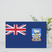 フォークランド(マルビナス)諸島国旗(英国領) 便箋 (スタンド正面)
