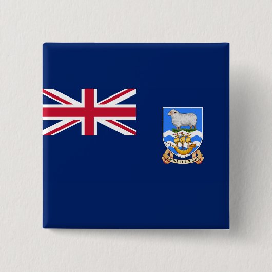 フォークランド(マルビナス)諸島国旗(英国領) 缶バッジ (正面)