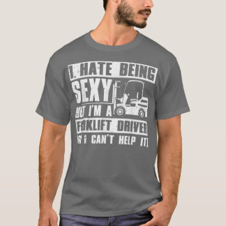 フォークリカッコいいフトドライバー女子男性へセイフォークリフトOp Tシャツ