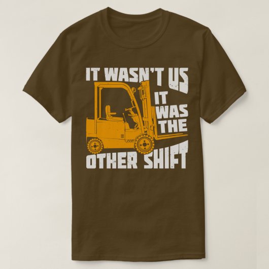 フォークリフトおもしろい運転者贈与 Tシャツ (デザイン正面)