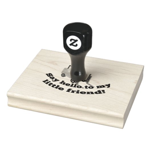 フォークリフトに挨拶 ラバースタンプ (スタンプ)