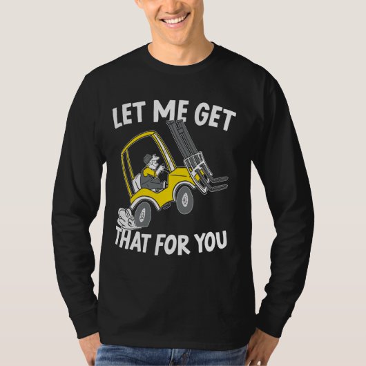 フォークリフトのオペレータの倉庫のために Tシャツ (正面)