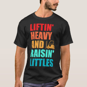 フォークリフトのオペレータパパトラックの運転者上昇のゴミ Tシャツ