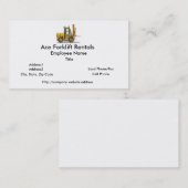 フォークリフトの名刺 名刺 (正面/裏面)