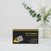 フォークリフトの持ち上げQRコード 名刺 (スタンド正面)