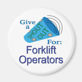 フォークリフトの操作者に大声で叫ぶ マグネット