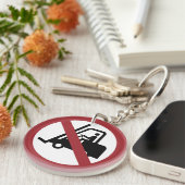 フォークリフトの標識なし キーホルダー (正面右)