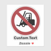 フォークリフトの標識なし シール (シート)