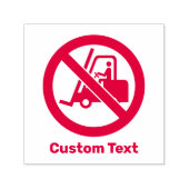 フォークリフトの標識なし セルフインキングスタンプ (デザイン)