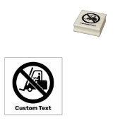 フォークリフトの標識なし ラバースタンプ (押印)