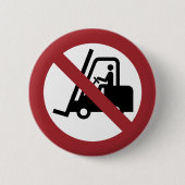 フォークリフトの標識なし 缶バッジ (正面)